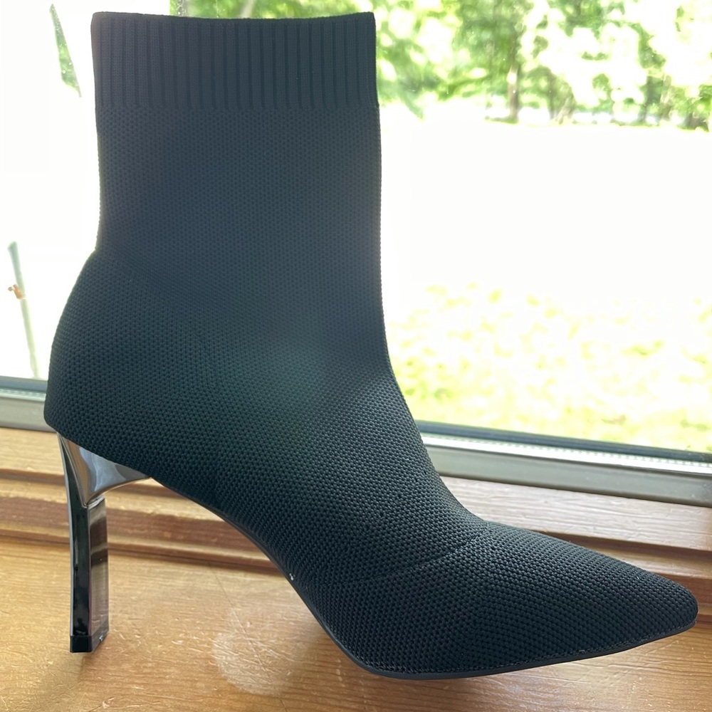 Black Sock booties, super Comfortable heel!